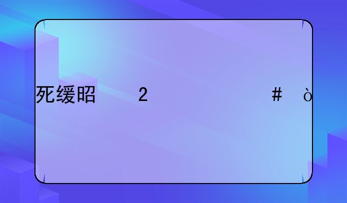 死缓是指什么？