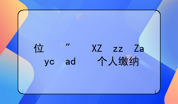 住房公积金可以个人缴纳吗